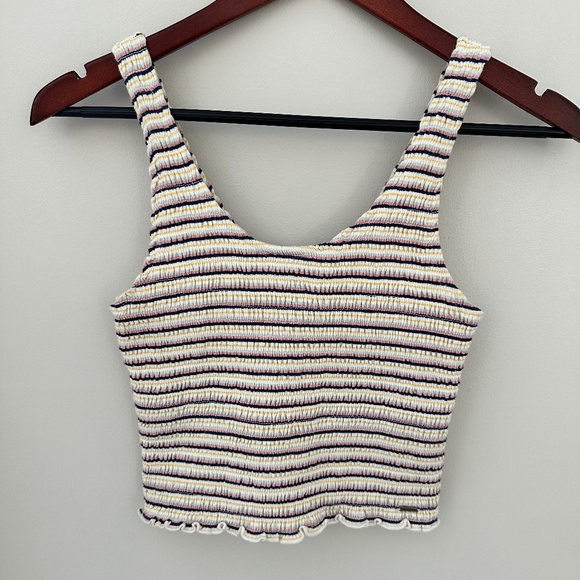 Hollister Tops - Hollister Multicolor Stretch Cropped Tank SZ Medium